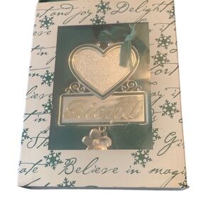 New Things Remembered Friend Heart Frame Picture Christmas Ornament